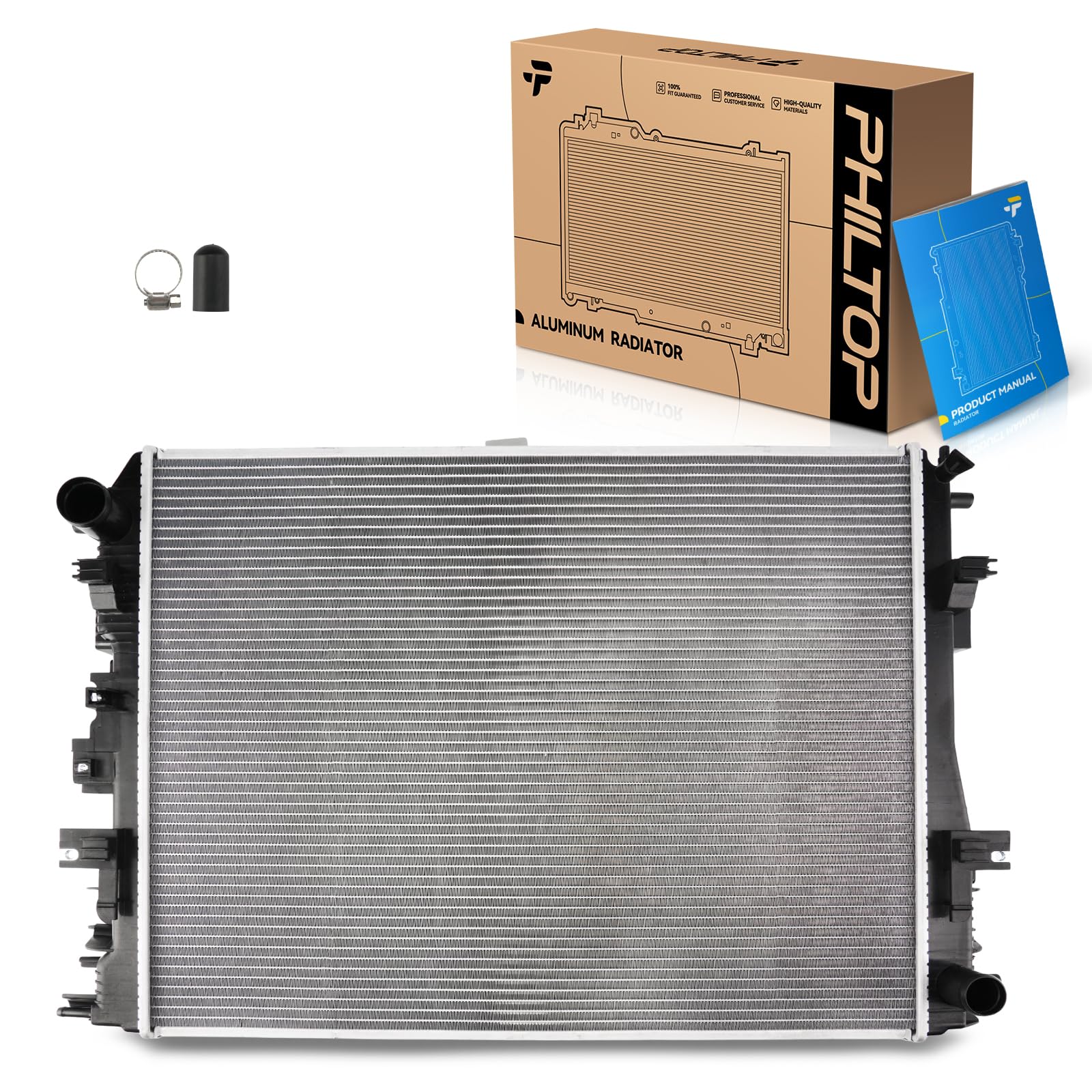 PHILTOP CU13493 Radiator Aluminum Core Fit for 2014-2018 Ram 1500 3.0L