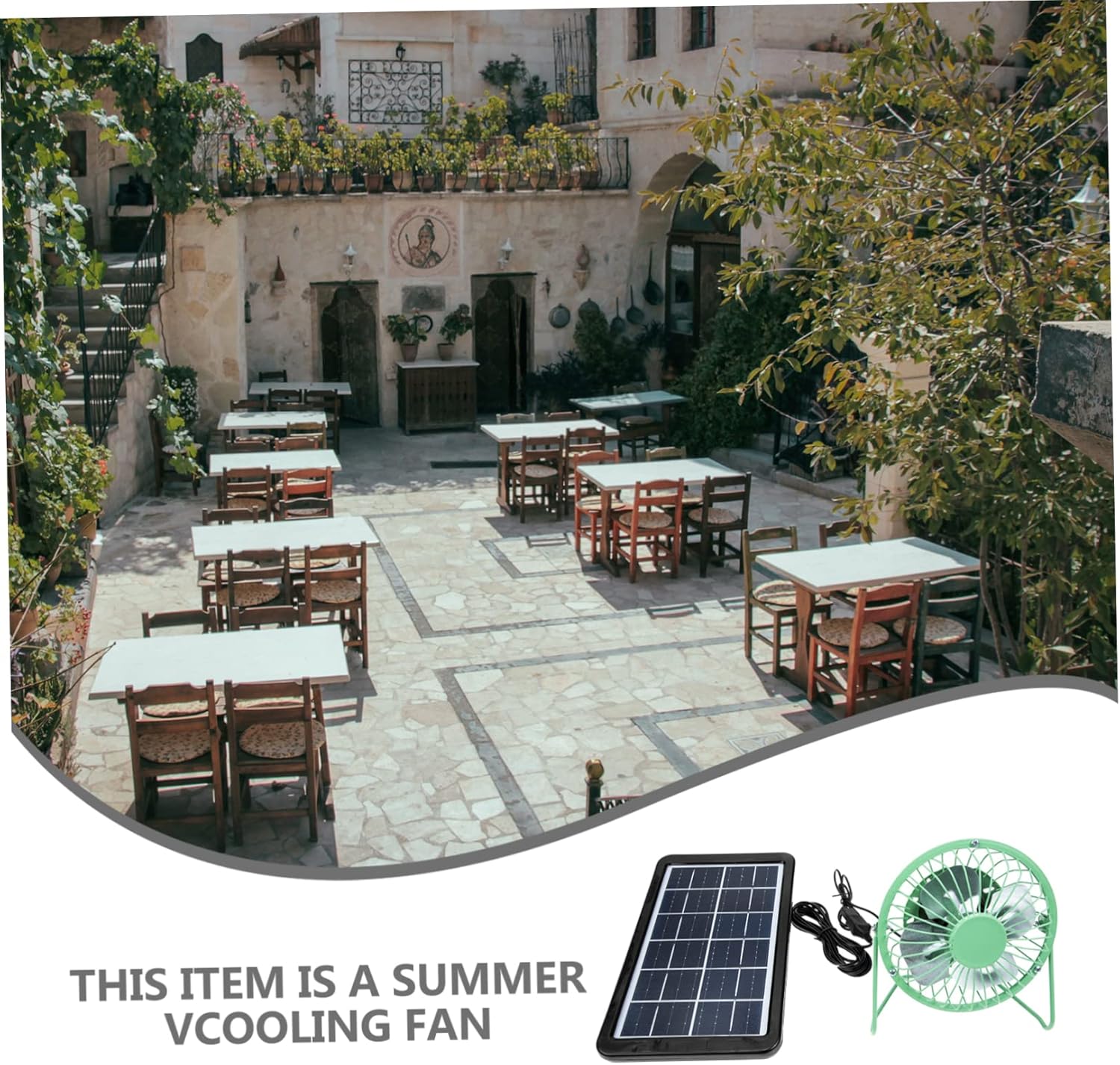 Kisangel 3sets Usb Desk Fan Solar Panel Lightweight Portable Cooling Fan for Office Dormitory Camping and Outdoor Use Low Noise for Comfortable Sleep