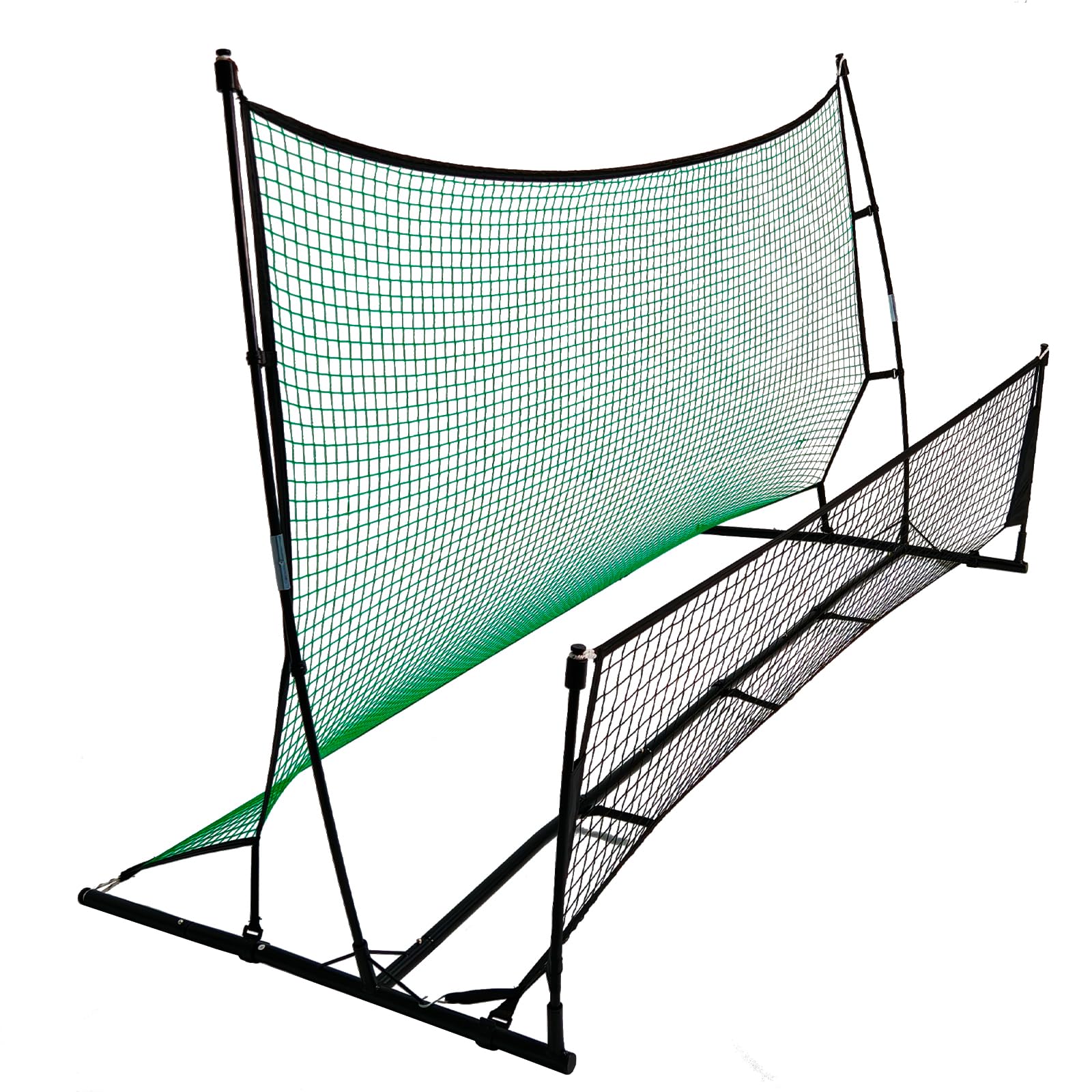 Kapler Fußball Rebounder Netz 2-in-1 Fußballtor für Garten & Training: Robuster Stahlrahmen - Tragbare Fußball Rebound Wand & Kickbacknetz für Kinder & Erwachsene