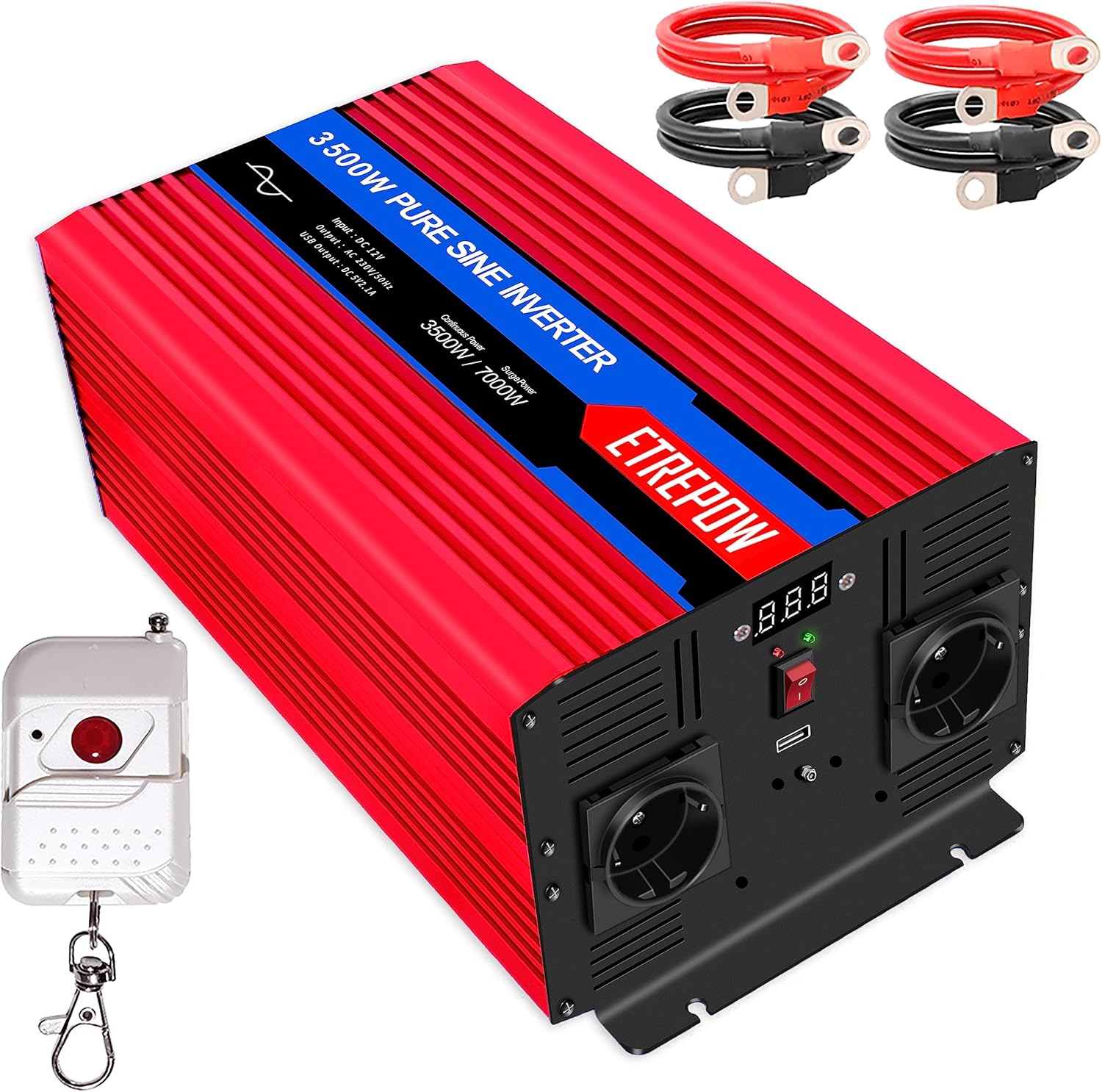 200w Convertisseur 12v 220v, Transformateur 12v 220v Onduleur