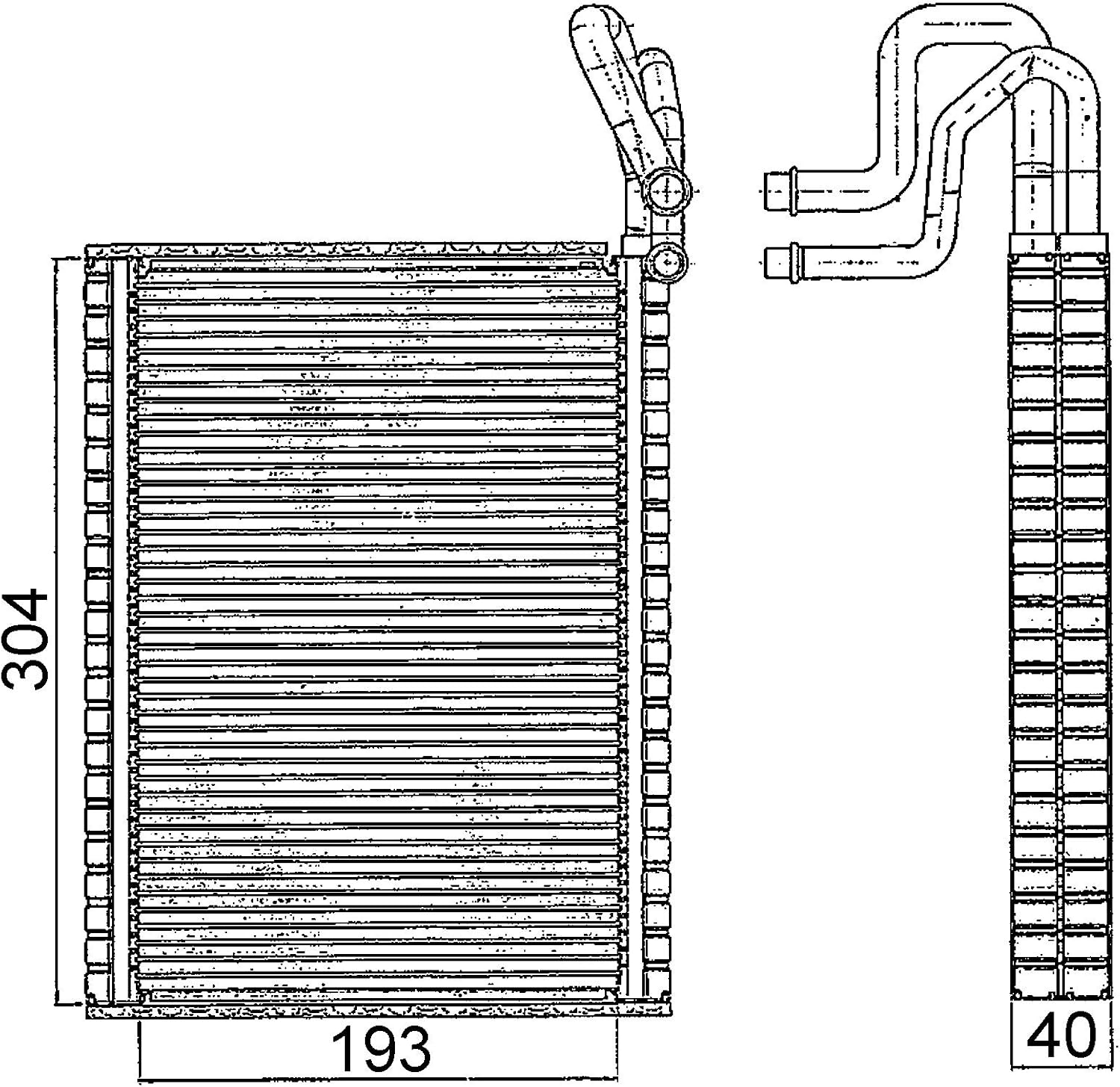 MAHLE エアコン エバポレーター BMW X6 (F16, F86) xDrive 35 i 08.2014-07.2019 A