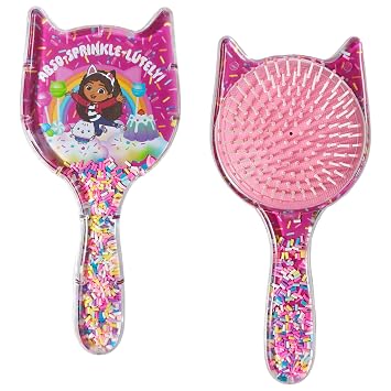 LUV HER Kids Detangling Confetti Hair Brush Fun Gabbys Dollhouse Design, Gentle on Wet & Dry Hair, Ideal for Kids Ages 3+, Makes Hair Care Fun and Easy