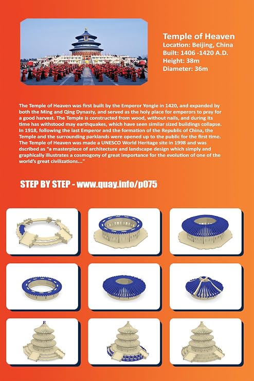 Temple of Heaven QUAY Woodcraft Construction Kit FSC