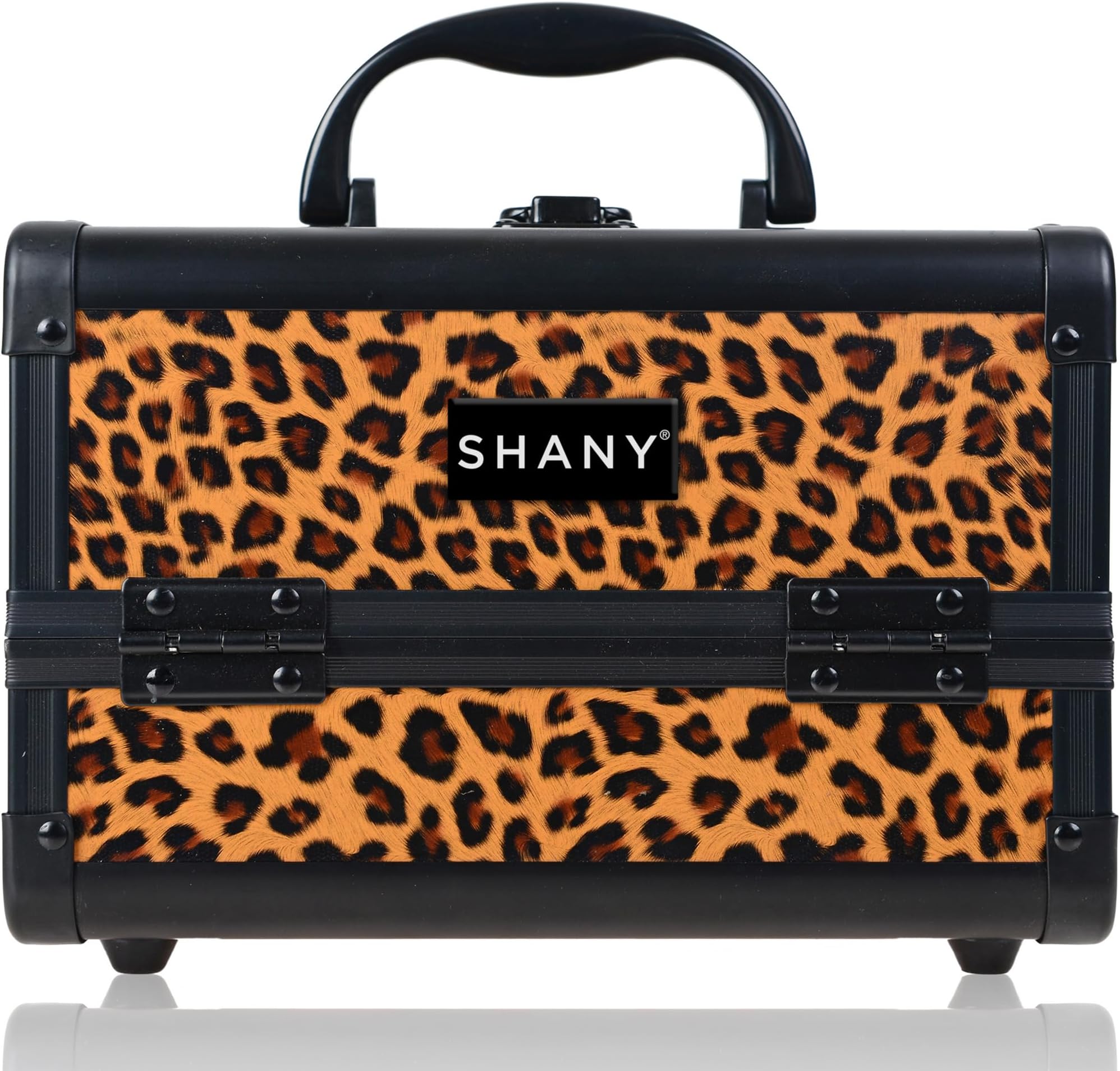 SHANY Cosmetics Shany Mini MakEUp Train Case With Mirror - Lost Cheetah