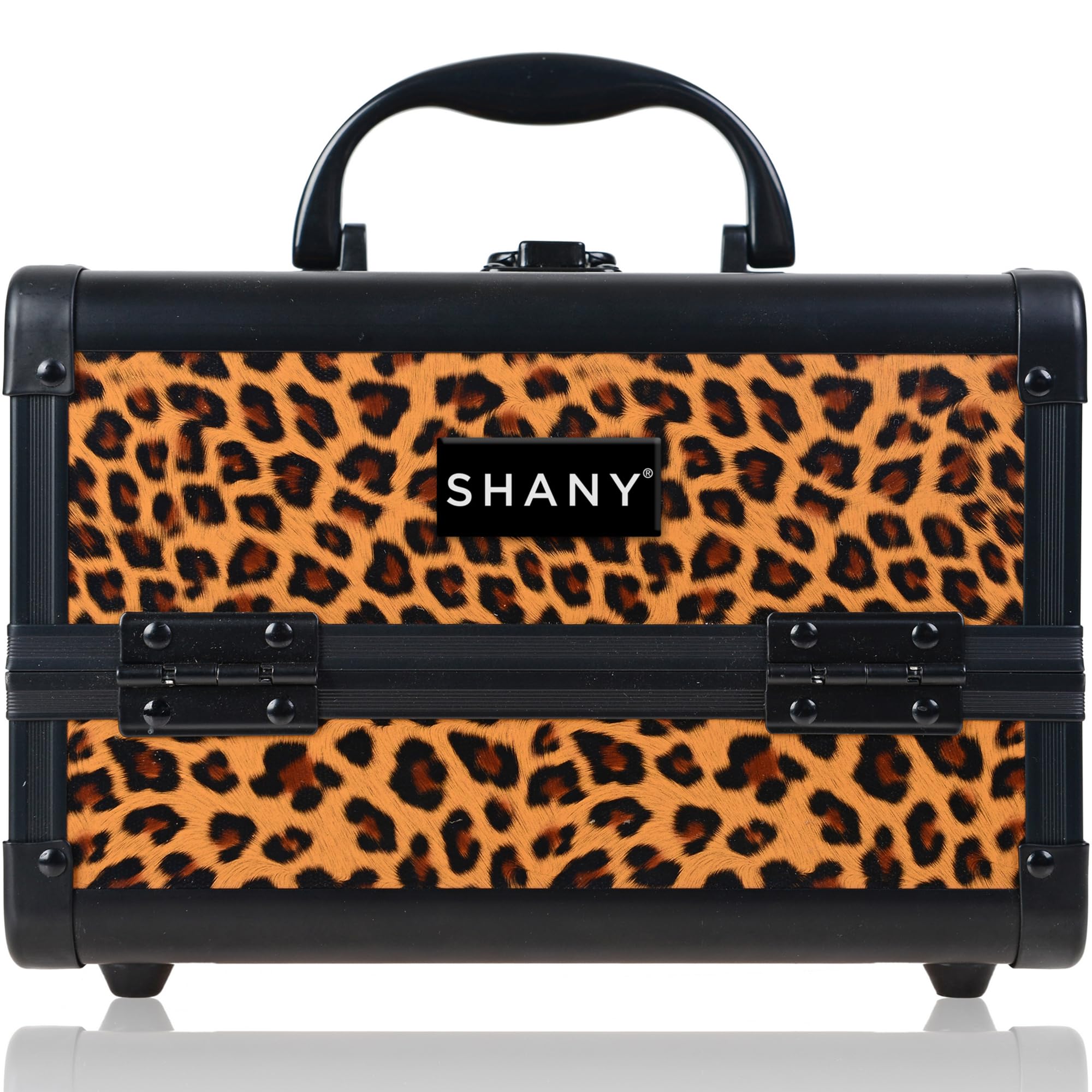 SHANY Cosmetics Shany Mini MakEUp Train Case With Mirror - Lost Cheetah
