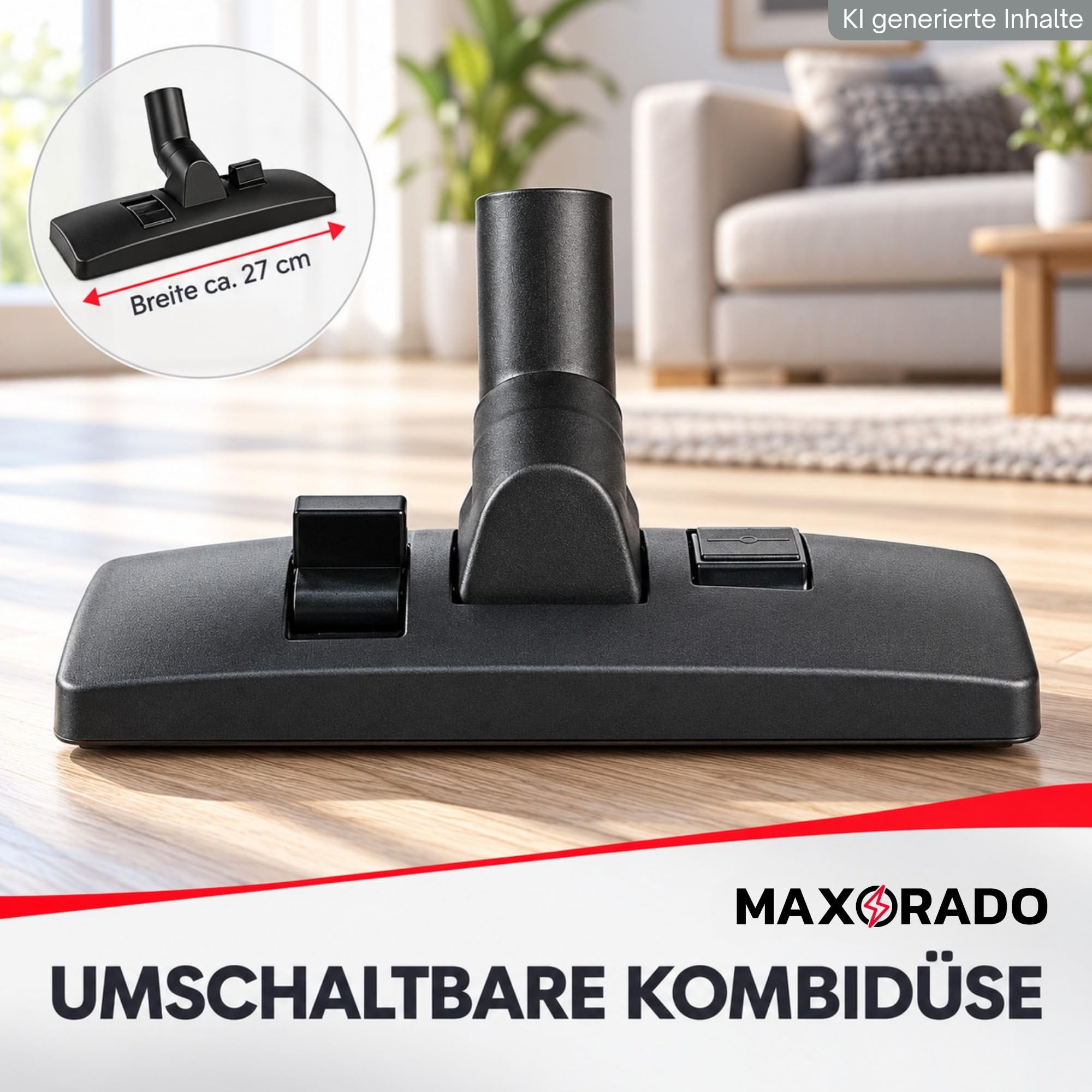 Set di accessori XL, 35 mm, tubo per aspirapolvere, spazzola per fughe, spazzola per mobili, tubo per aspirapolvere Bosch Siemens Einhell Kärcher DN35, pezzi di ricambio per originale