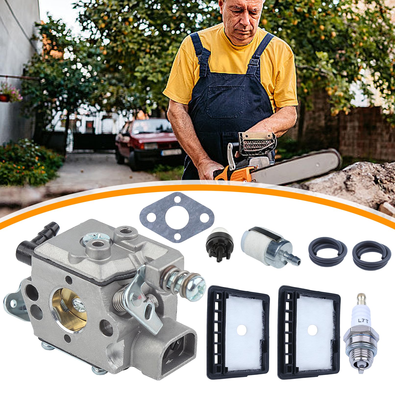 Kit Carburatore WT-589 Per Motoseghe Echo CS-300, CS-301, CS-305, CS - Foto 2