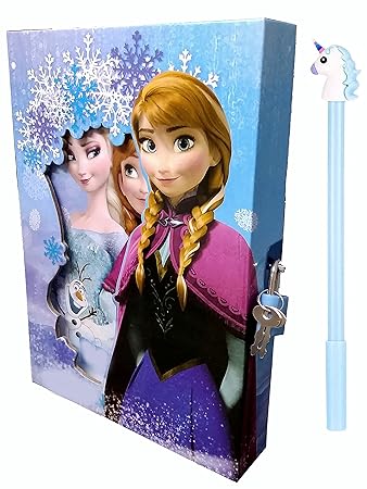 SHREE TECHNESH Angel Personal Lock Diary with Gel Pen (Size 21 * 14.5 * 3 cm), Lock Diary for Girls, Password Lock Diary