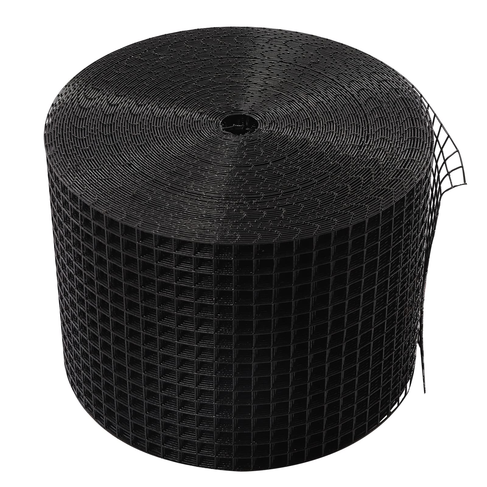 Solar Panel Bird Guard, Solar Panel Bird Wire Mesh Guard Kit Proofing Pigeons Pest Clips Net, Black PVC Coated Mesh&Clip Kit for Solar Panel Pigeon Protection Bird Proofing (8in*100ft)