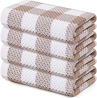 Vista 15 de homing Juego de toallas de cocina a cuadros de búfalo y paños de cocina, 30 cm x 30 cm y 33 cm x 71 cm, juego de 8 toallas de cocina de algodón a