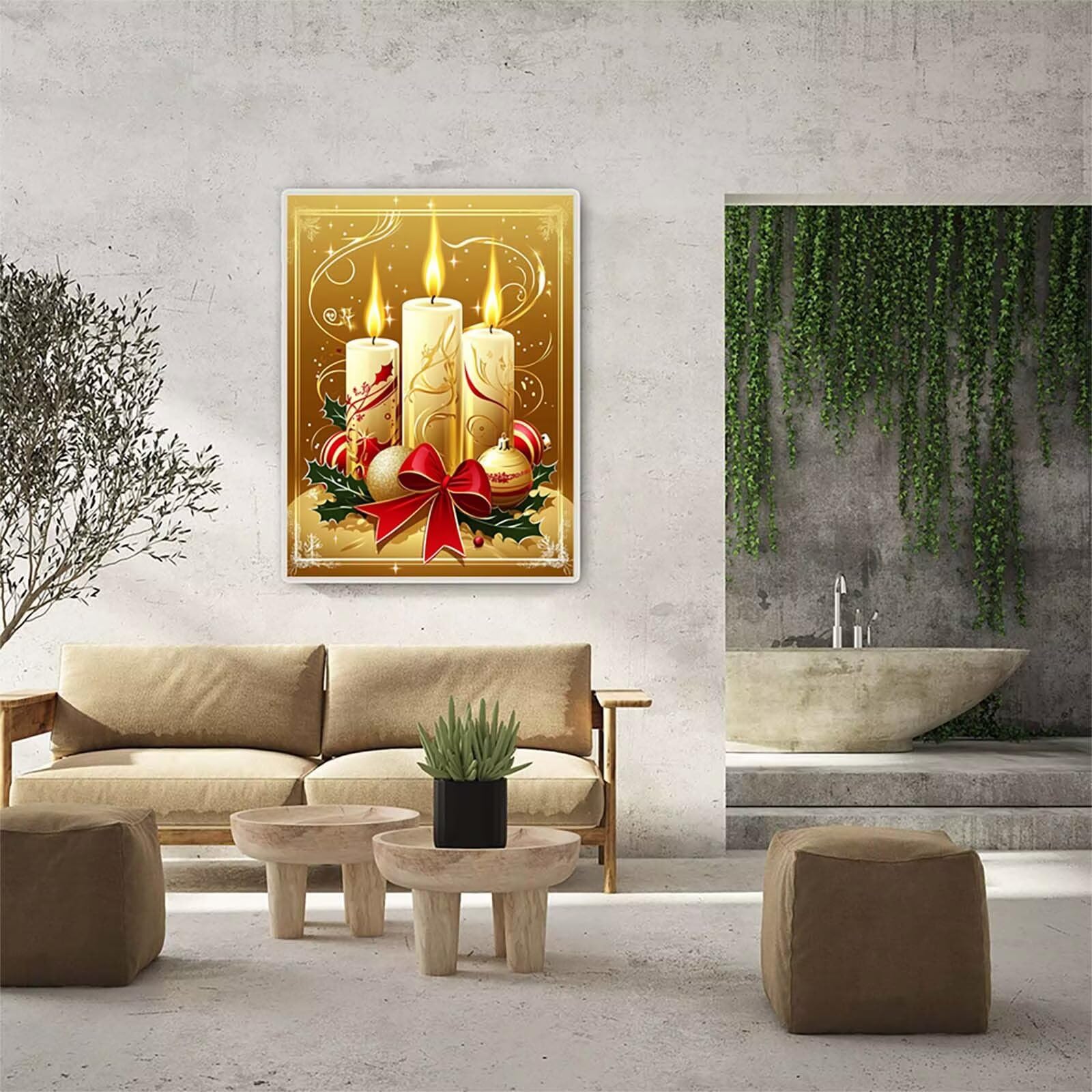 5D Diamond Painting Świeca Diamentowa Malowanie Dorosłych, DIY DIY Dorośli Zestaw do haftu krzyżykowego Płomień, Diament Art Rhinestones Haft Zestaw, Do Dekoracji Domu, Prezent Kobiety 80x110cm zyf