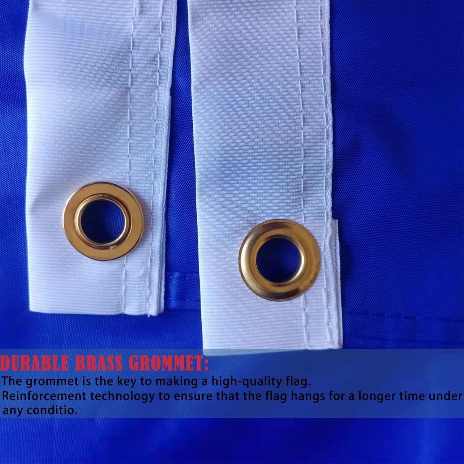 Air Force Flag 3x5 Double Sided Embroidered- Heavy Duty United States US Air Force Flag Double Stitched USA Airforce Ealgle Military Flags with Brass Grommets Outdoor Indoor - Image 5