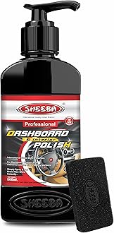 Dashboard & Interior Polish Protectant with applicator pad for Cars & Bikes, Restores Original Look, Long Lasting, For Plastic & Vinyl Surfaces, Prevents Ageing, Dullness, Non Greasy: 500mL