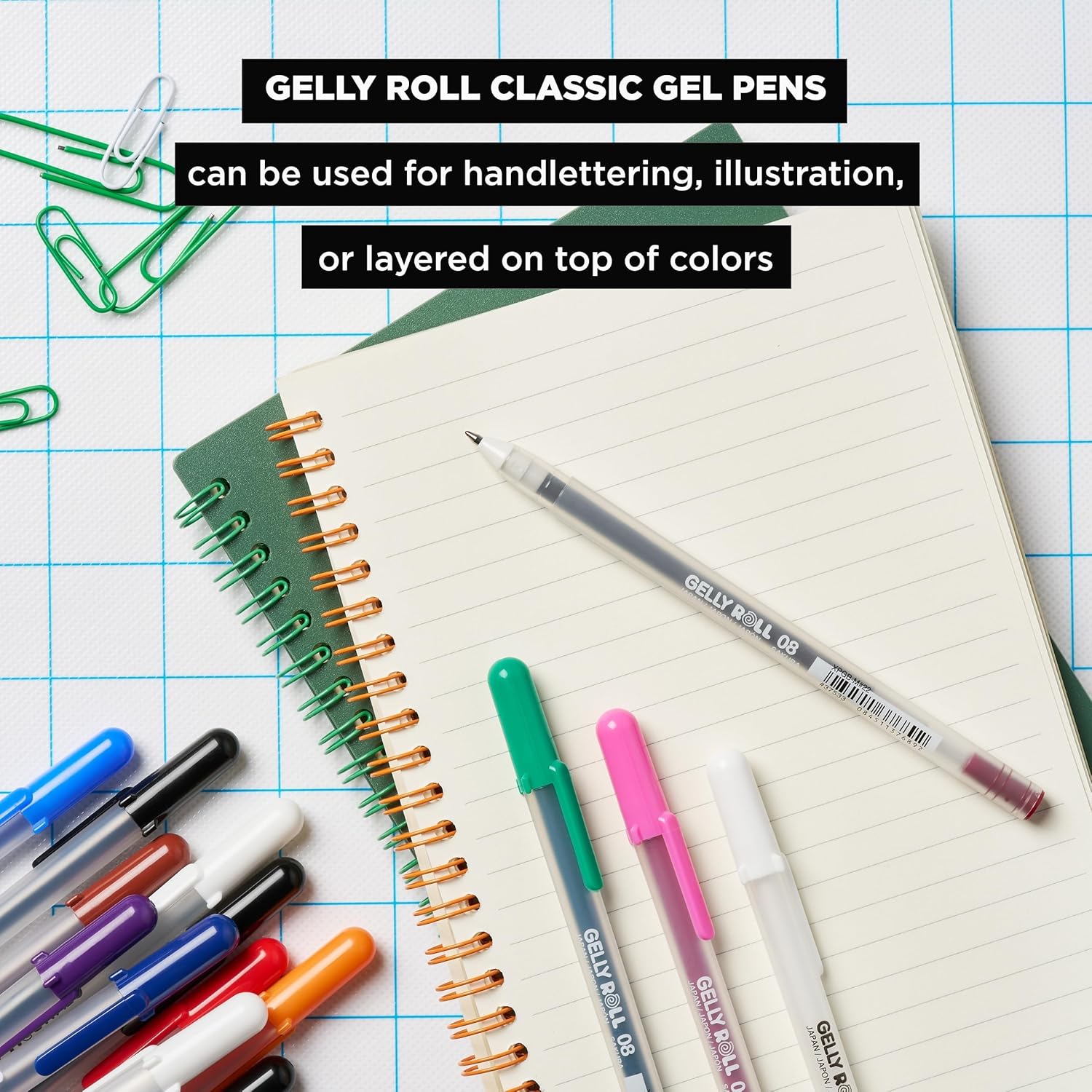 Sakura 57458 lly Roll Classic 10 Pen, White