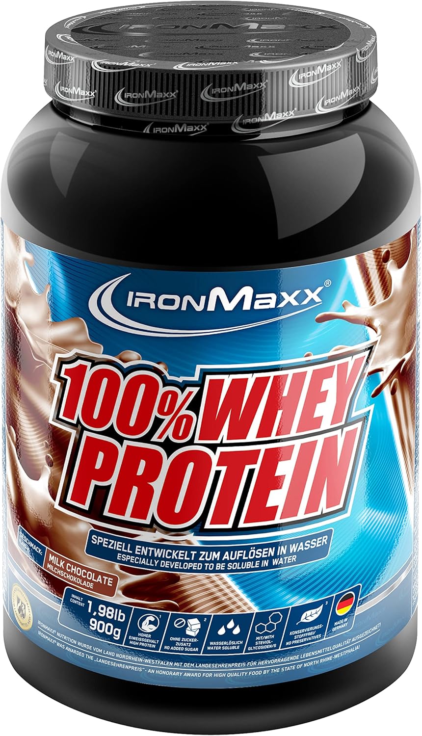 IronMaxx 100 Whey Protein Protéines de Lactosérum en poudre, hydrosolubles Goût Chocolat au