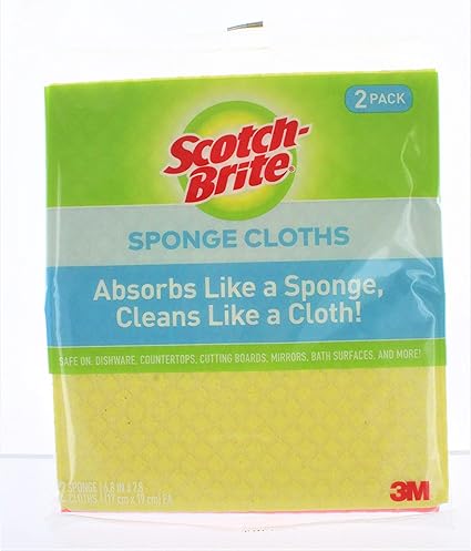 9055 SPONGE CLOTH 2 COUNTS, PACK OF 12 - Color May Vary