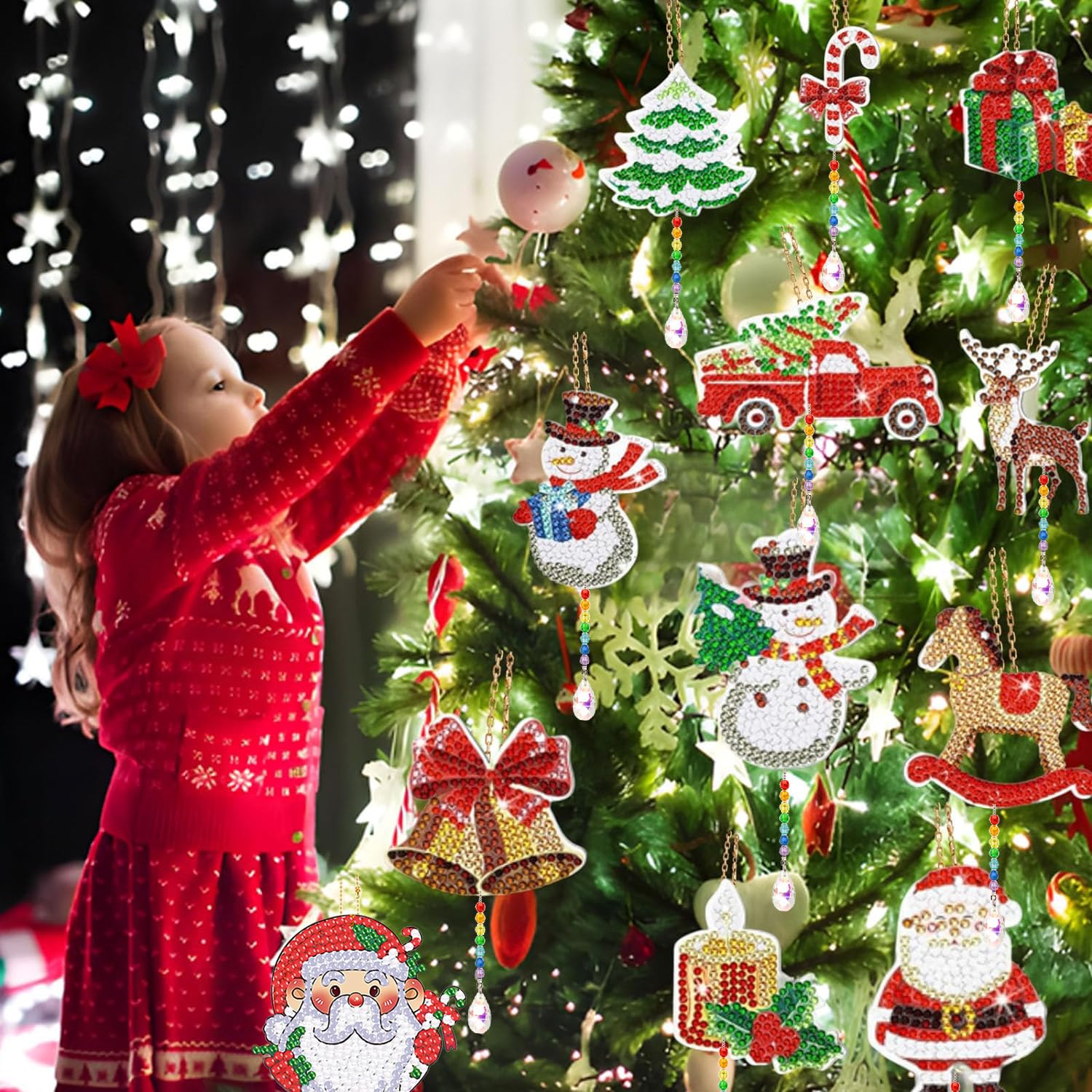 5D Diamond Painting Lot De 5 Pendentifs De Peinture Diamant Anime