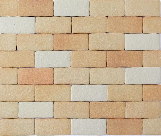 Amazon Mb 1ライトブラウン 軽量レンガかるかるブリック Sサイズ ミニサイズ 100枚入 屋内用両面テープ付 タイル