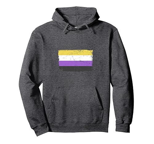 Gender Identity Nonbinary Flag Pride / Non-Binary Pullover Hoodie