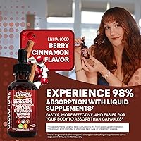 Vista 7 de Clean Nutra Berberine con suplemento de canela de Ceilán gotas líquidas + extracto de melón amargo, glucomanano, gimnasia, cromo, cúrcuma, panax