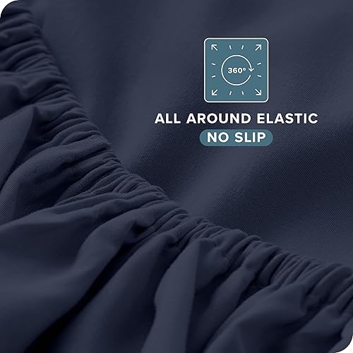 Miniatura 6 de Bare Home Juego de sábanas ultrasuaves tamaño Queen, Lujo 1800, hidrocepillado, bolsillos profundos, ajuste fácil, juego de 4 piezas, sábanas y