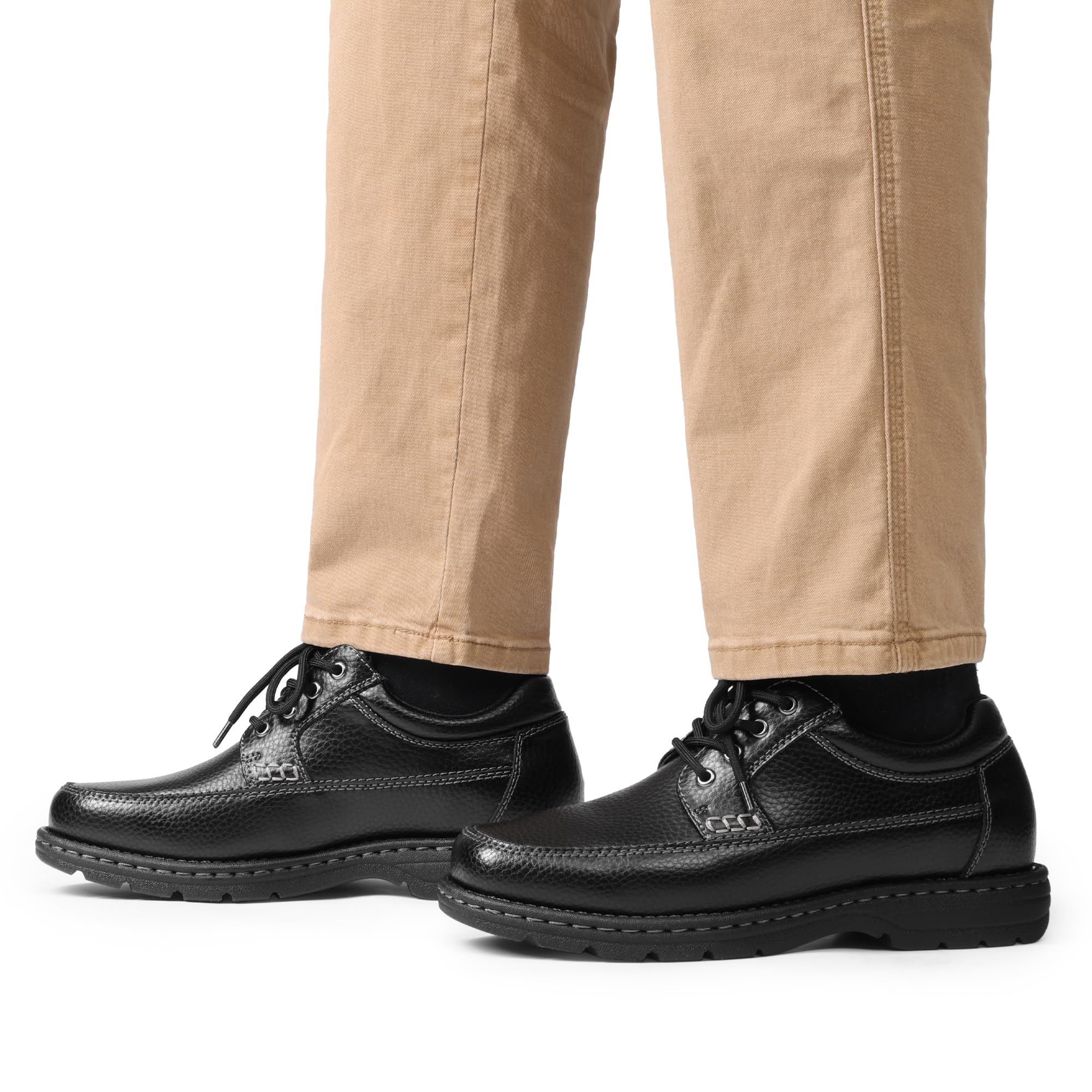 Bruno Marc Zapatos de vestir con puntera cuadrada para hombre, zapatos formales de negocios Oxfords