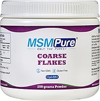 Vista 1 de Suplemento alimenticio MSMPure Fruit Punch saborizado, copos de polvo grueso, cristales de azufre orgánicos, 99.9 % destilado puro MSM, fabricado