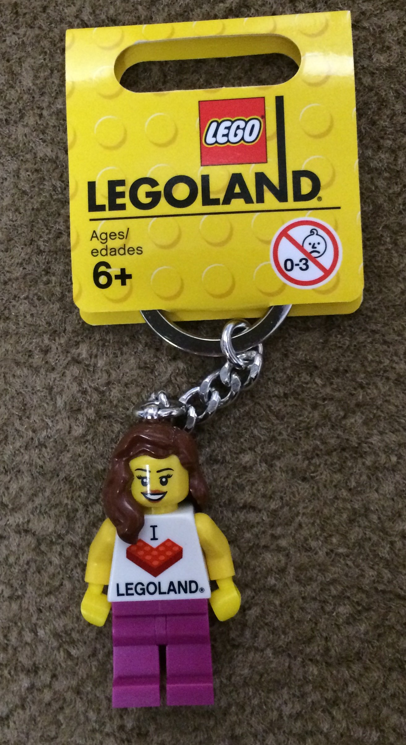 Lego Girls Purple Key Chain Legoland 851330