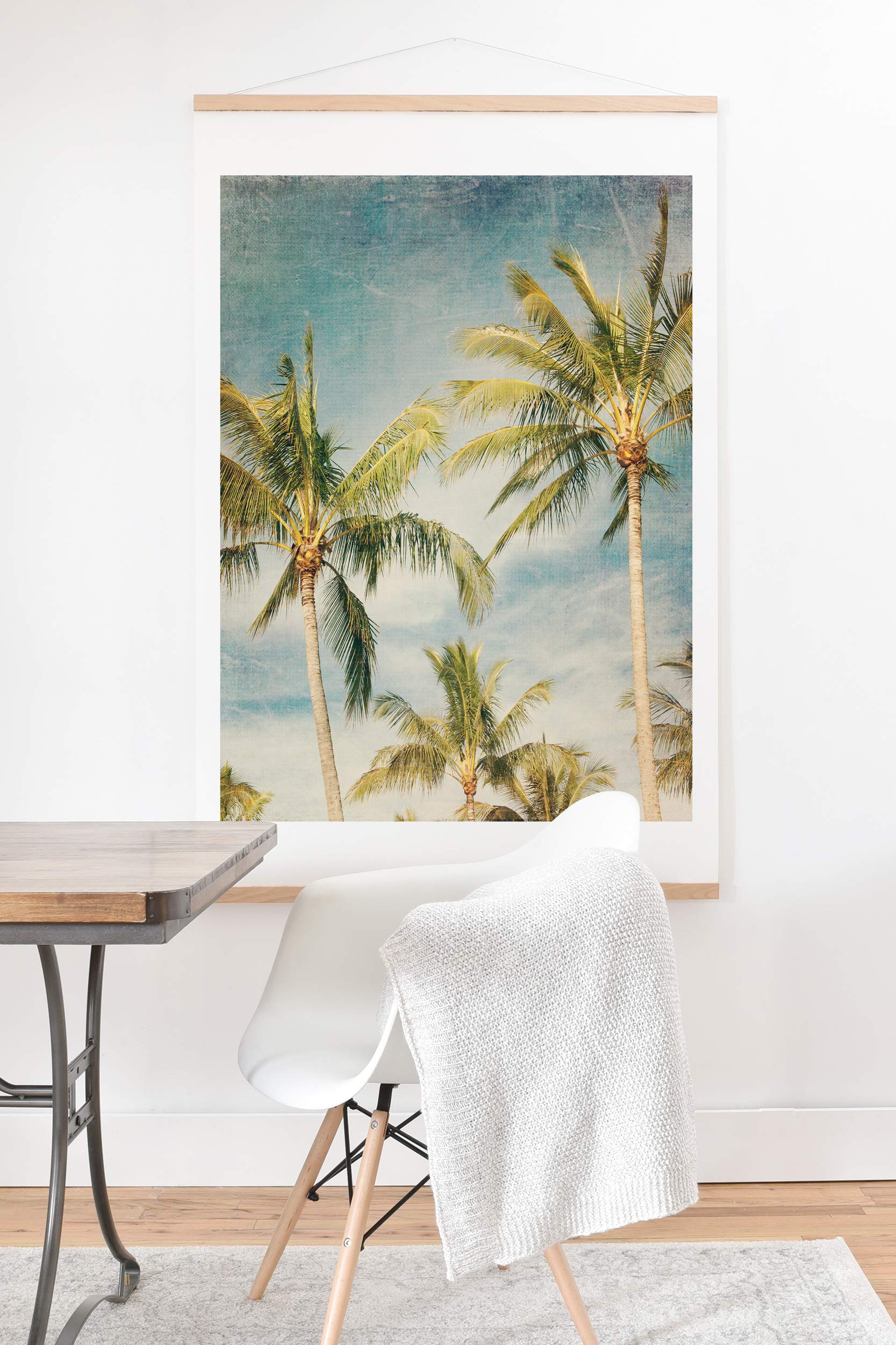 Deny Designs Catherine McDonald Boho Island Art Print & Hanger, 30x30, Green