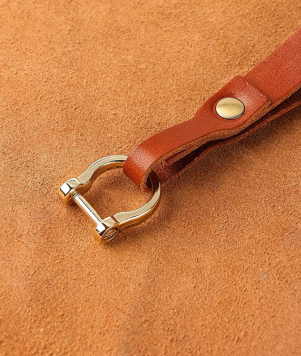 SANRILY Genuine Leather Key Fob Cover for BMW Motorcycle Key Case Shell for R1200gs G310GS/G310R/F850GS/F800GS/F750GS/F700/F650 R1250GS/R1250RT/R1200RT Keyless Keychain Holder Red