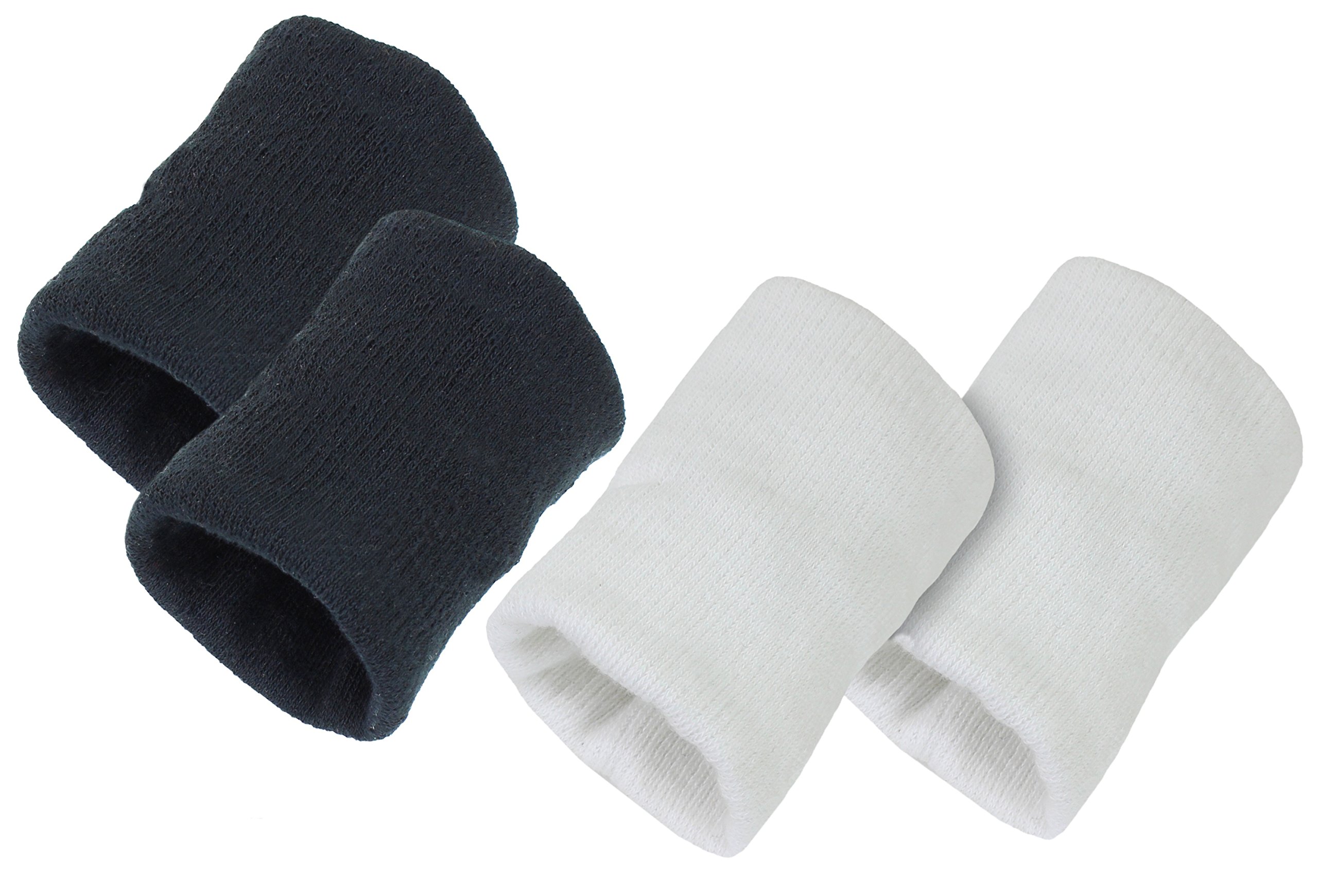 Neska Moda Unisex Black and White Cotton Wrist Band (B07CWXDNC3) Amazon Price History, Amazon Price Tracker
