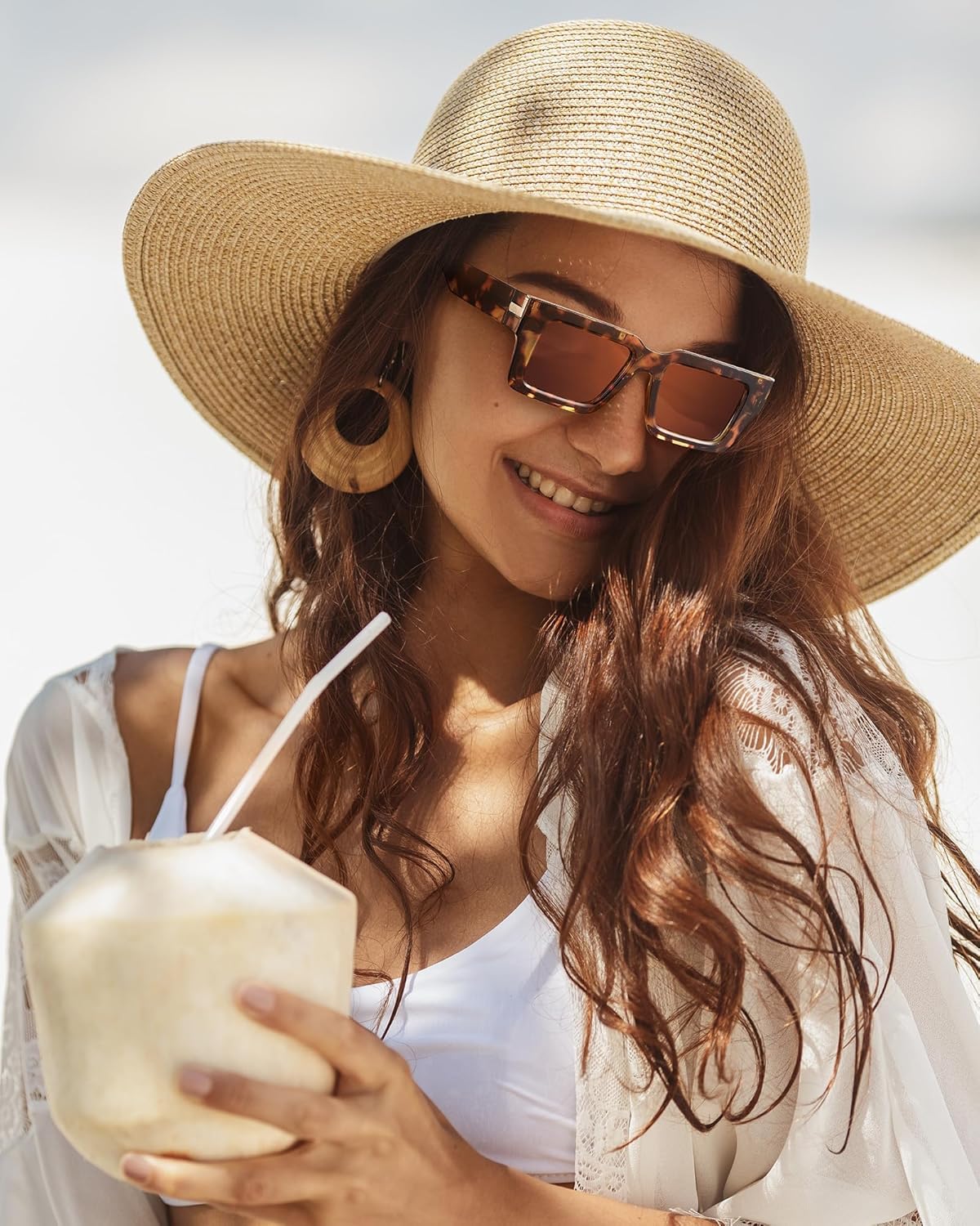 JM 3 Pack Oprah Style Reading Glasses for Women Men, Fashion Square Blue Light Blocking Readers - Image 2