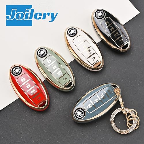 Miniatura 6 de Funda para llavero de Nissan Altima Sentra - Llave Cas de TPU para Armada Maxima Rogue Pathfinder Versa, Blanco