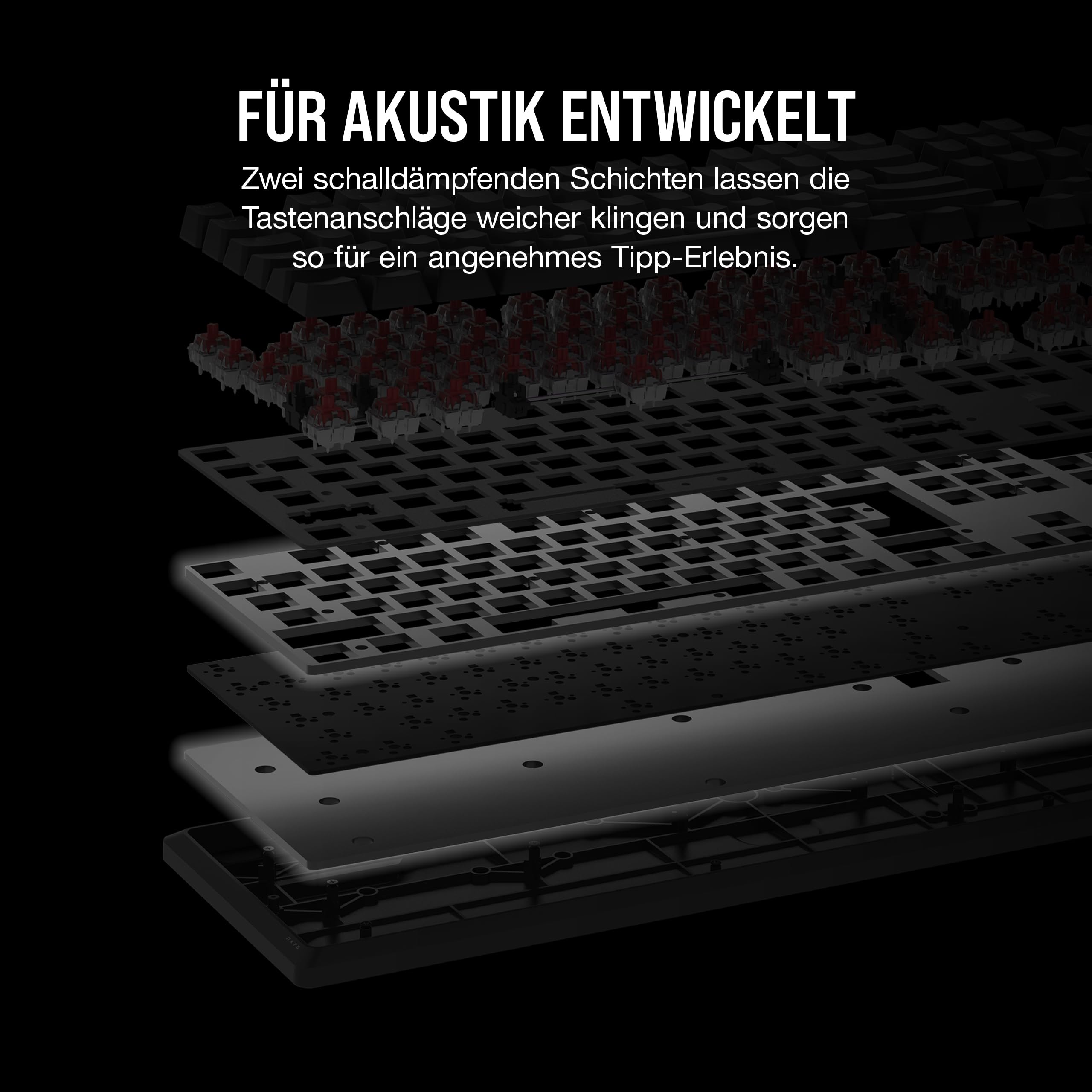 Corsair K70 CORE RGB SOCD Mechanische Gaming-Tastatur Schwarz