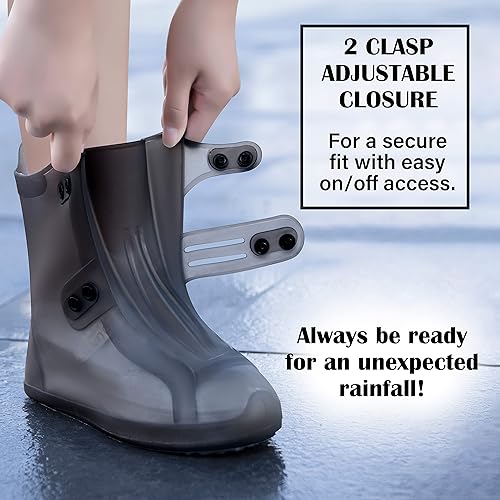 Miniatura 5 de Cubiertas para zapatos de lluvia  Fundas impermeables para zapatos para hombres y mujeres  Cubrezapatos reutilizables, Azul
