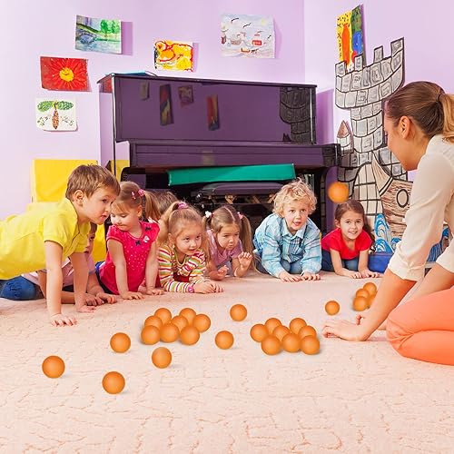 Vista 11 de Hanaive Paquete de 100 pelotas de tenis de mesa multicolor de 1.575 pulgadas, bolas de plástico lavables a granel, juego pequeño para juegos de Negro