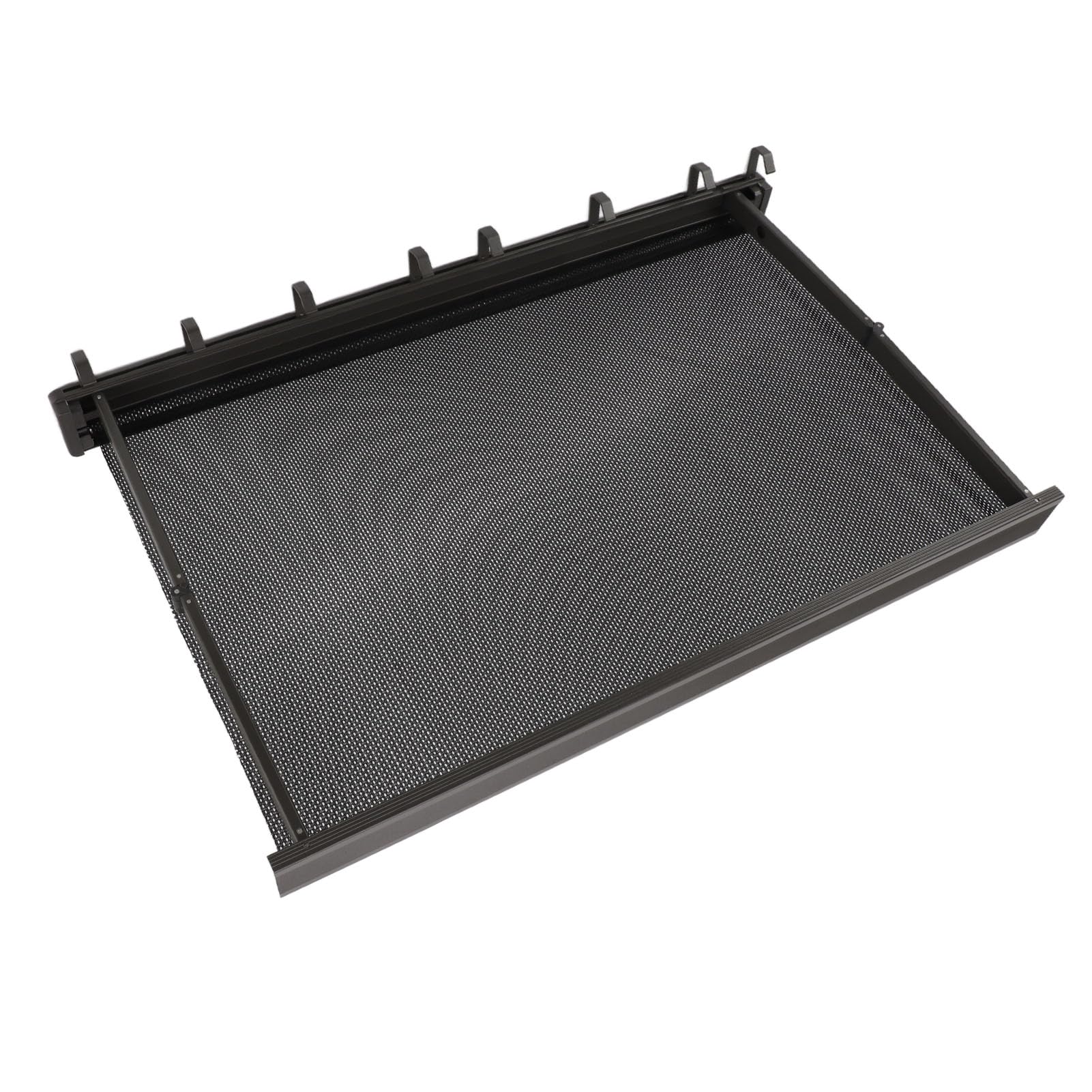 Ejoyous Balkonowa Suszarka do ubrań Montowana na ścianie, Aluminiowy Wysuwany Wieszak na Pranie 60 Cm, Składana Powierzchnia Siatkowa Swetry i Codzienne Pranie, do Okna Sypialni w łazience (GRAY)