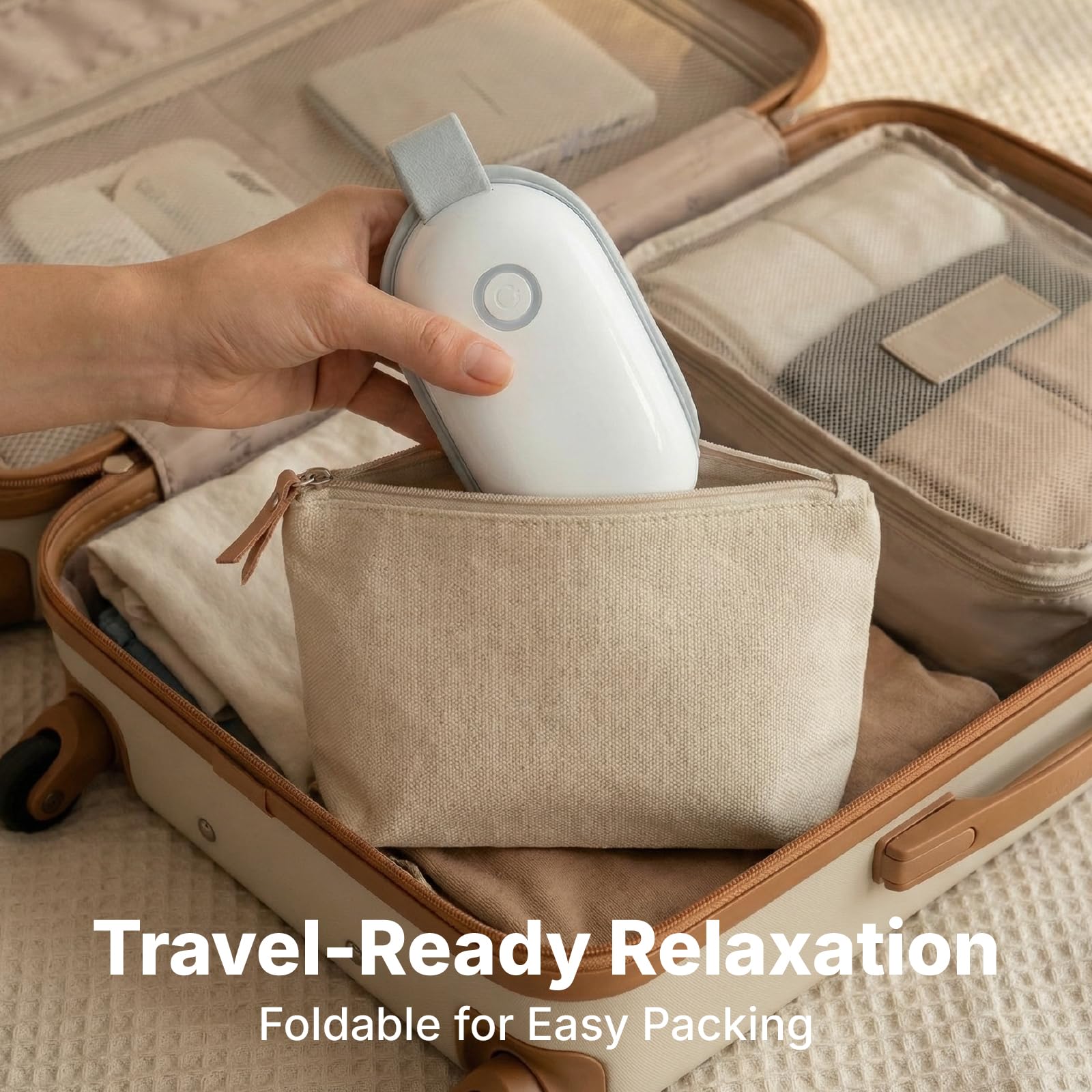 Masajeador de ojos con calor y Bluetooth, terapia de ojos secos, masajeador de sien, máscara térmica para dormir, calentador de ojos recargable. Regalos para aliviar el estrés para mujeres