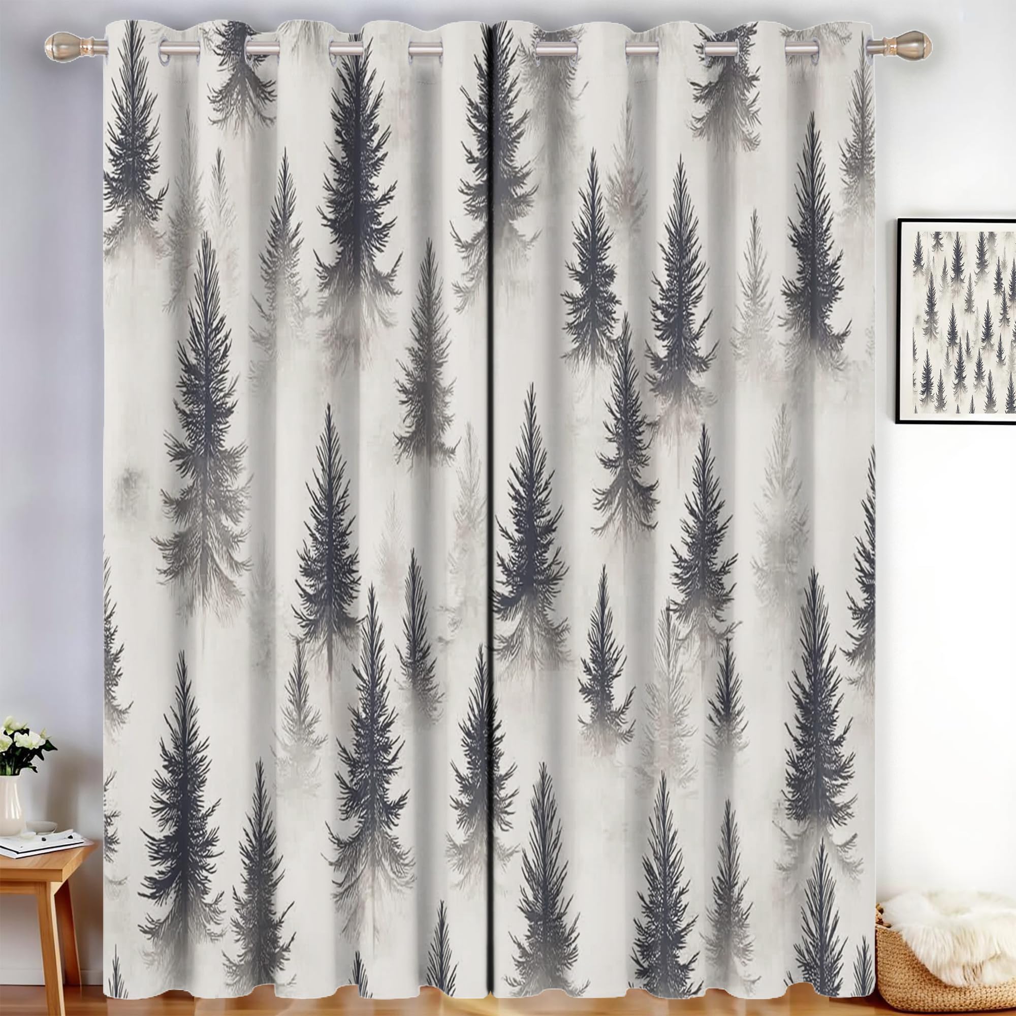 Rideaux thermique isolant contre le froid et la lumière pour fenêtres de chambre