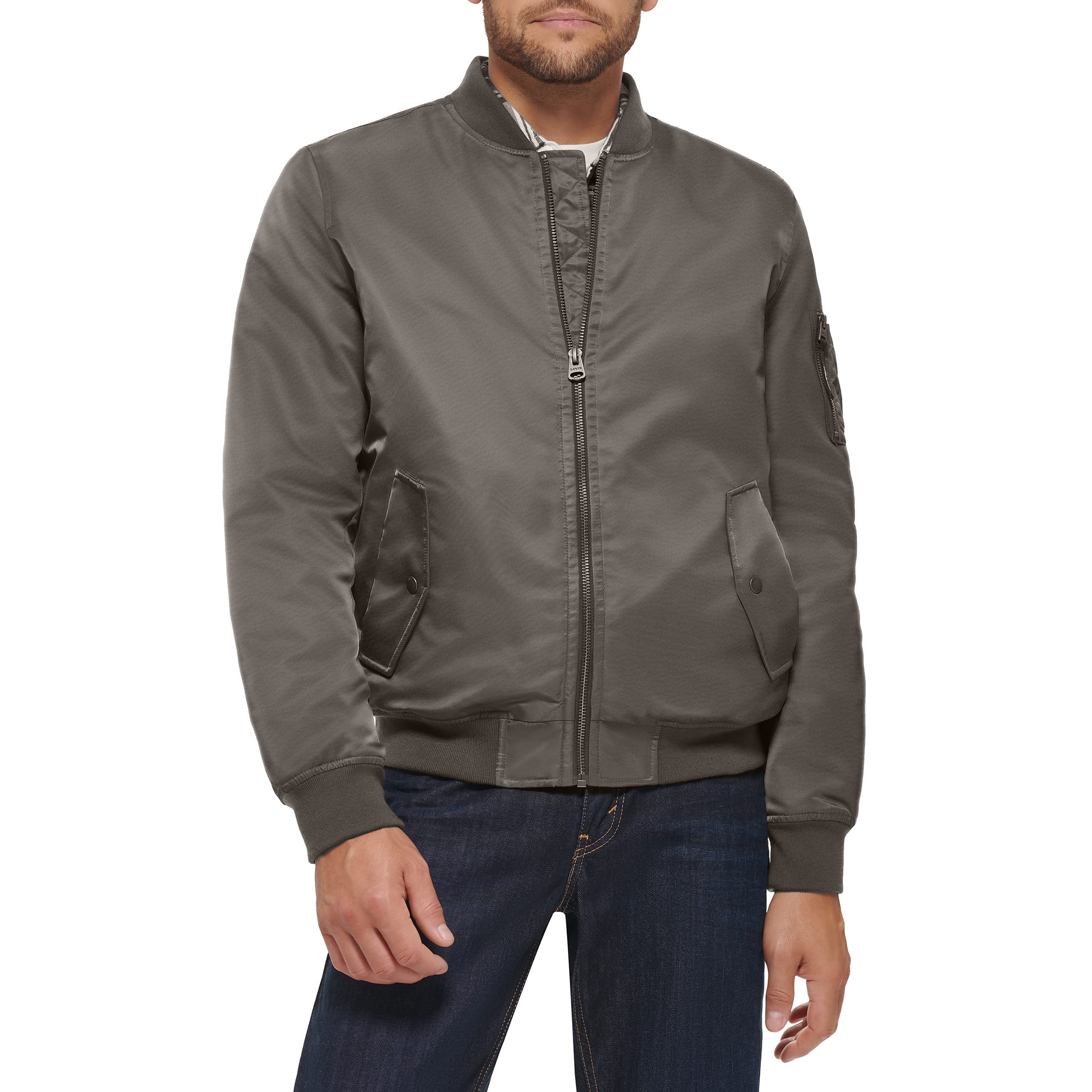 Levi's Men's Flight Satin Unfilled Ma-1 Bomber
