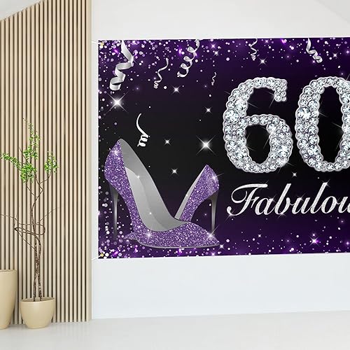 Miniatura 47 de HAMIGAR Fabuloso telón de fondo de cumpleaños tacones altos morados