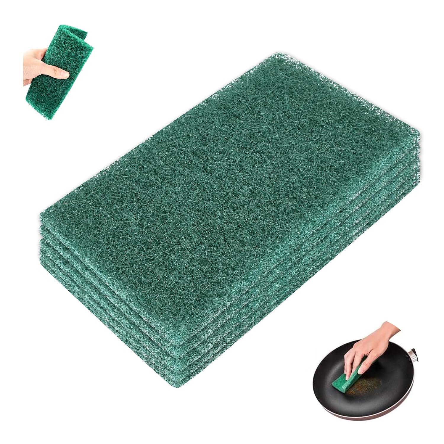 8" x 5" Scuff Pads, 5Pcs General Purpose Sanding Hand Pads - Very Fine Grade - 7447 Paint Primer Prep Adhesion Scratch for for Scuffing, Scouring, Polishing (400 Grit, 5 PCS)