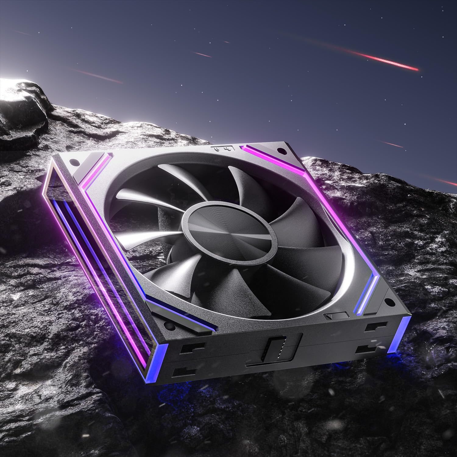 AsiaHorse DAWN Ventole PC RGB da 120MM Ventole per Case 3 Pezzi, ARGB Daisy Chain Ventole PC [Infinity Mirror] [HDB] 71 CFM/1850 RPM/2.6MMH2O 4 Pin PWN & 5V 3Pin ARGB per Asus Aura ASRock GIGABYTE MSI