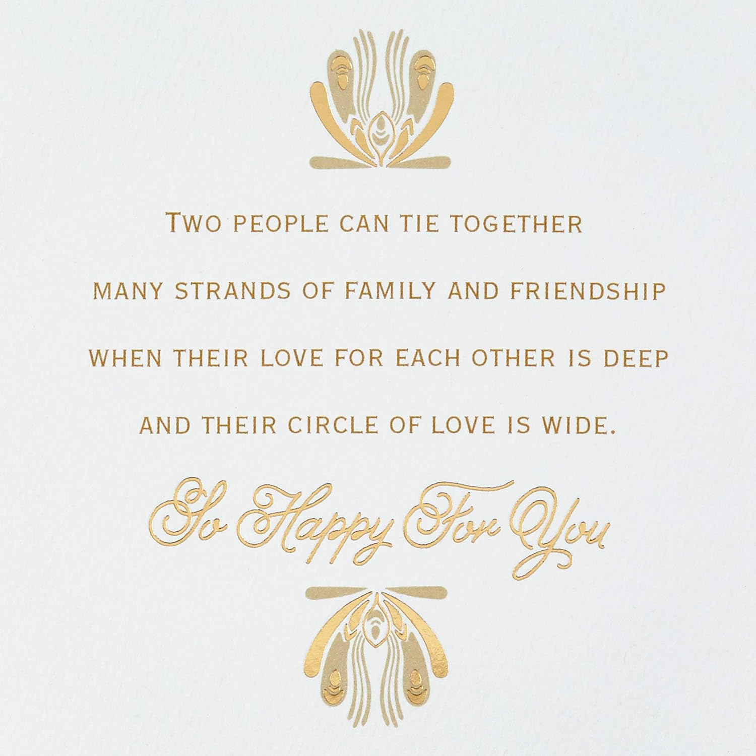 Hallmark Golden Thread Wedding Card (Butterflies)
