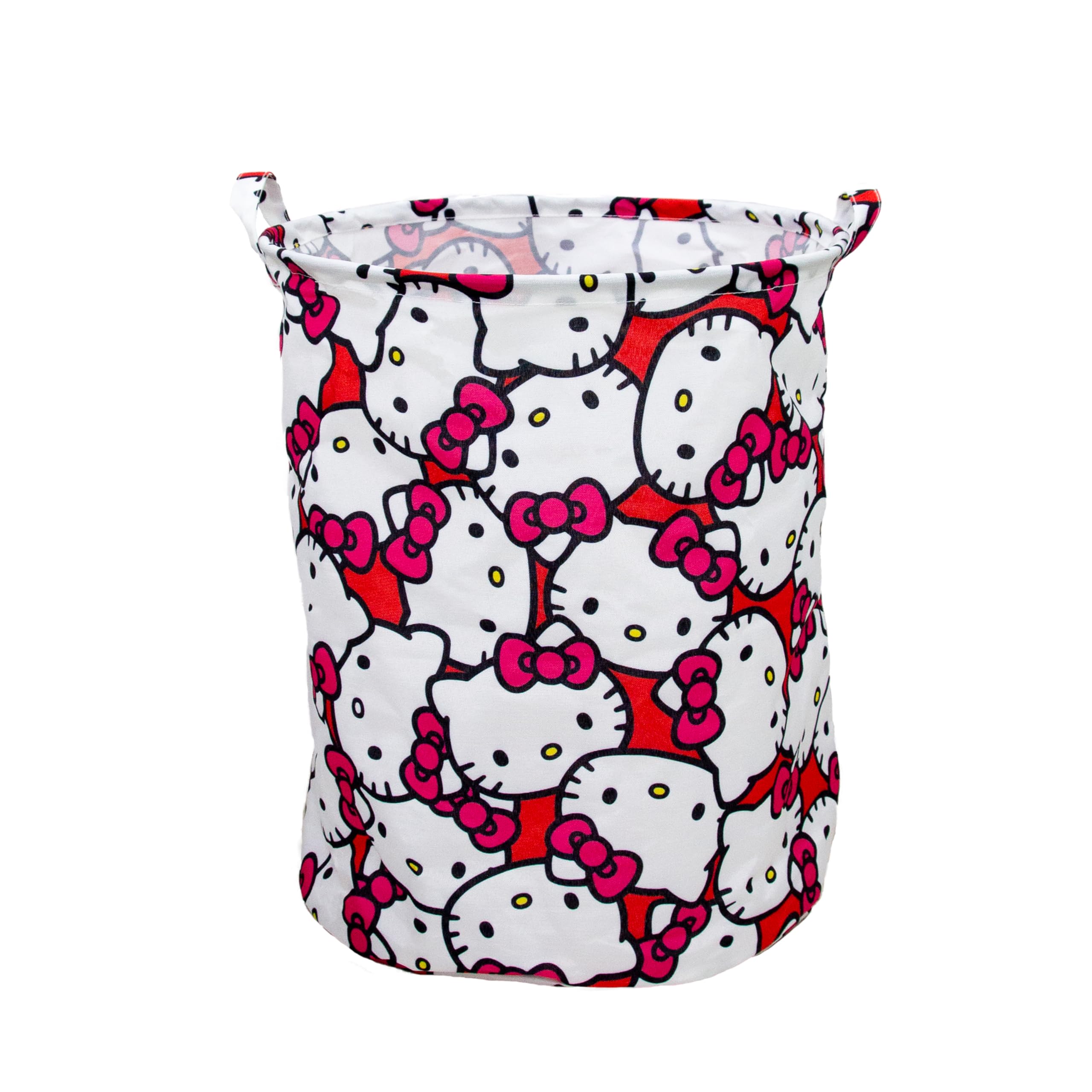Hello Kitty Official Storage Hamper | Star Design, Toy Box Laundry Basket | Organiser For Children's Bedroom, Kids Playroom | 48cm x 40cm