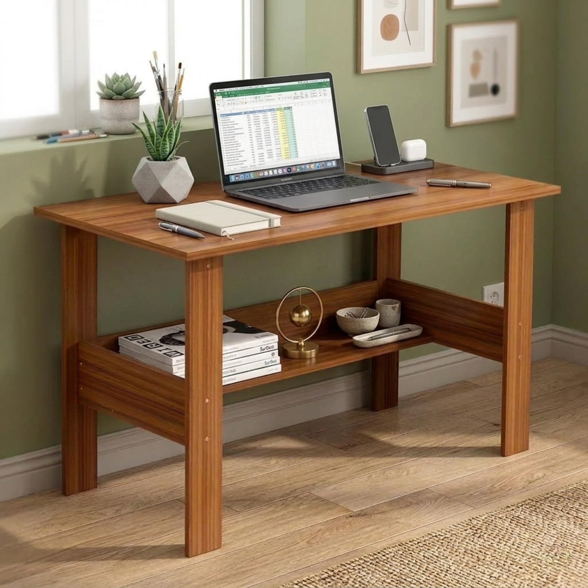 Callas Computer Desk Home/Office Desk | Writing Study Desk | Laptop Table | Modern Simple Desk | Small Desks for Small Spaces | Sturdy Desk for Home, ...