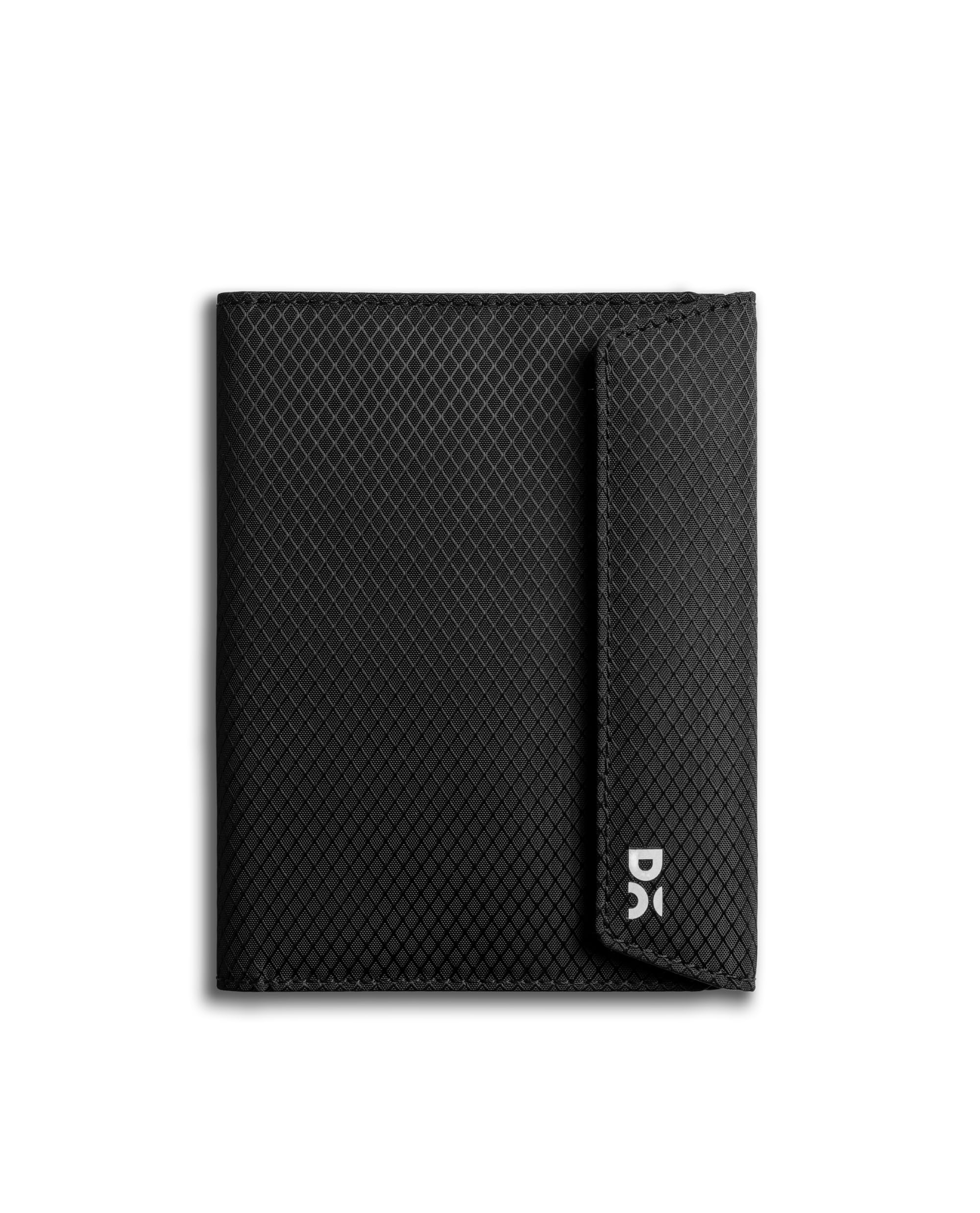 Black Ripstop Pivot Passport Wallet