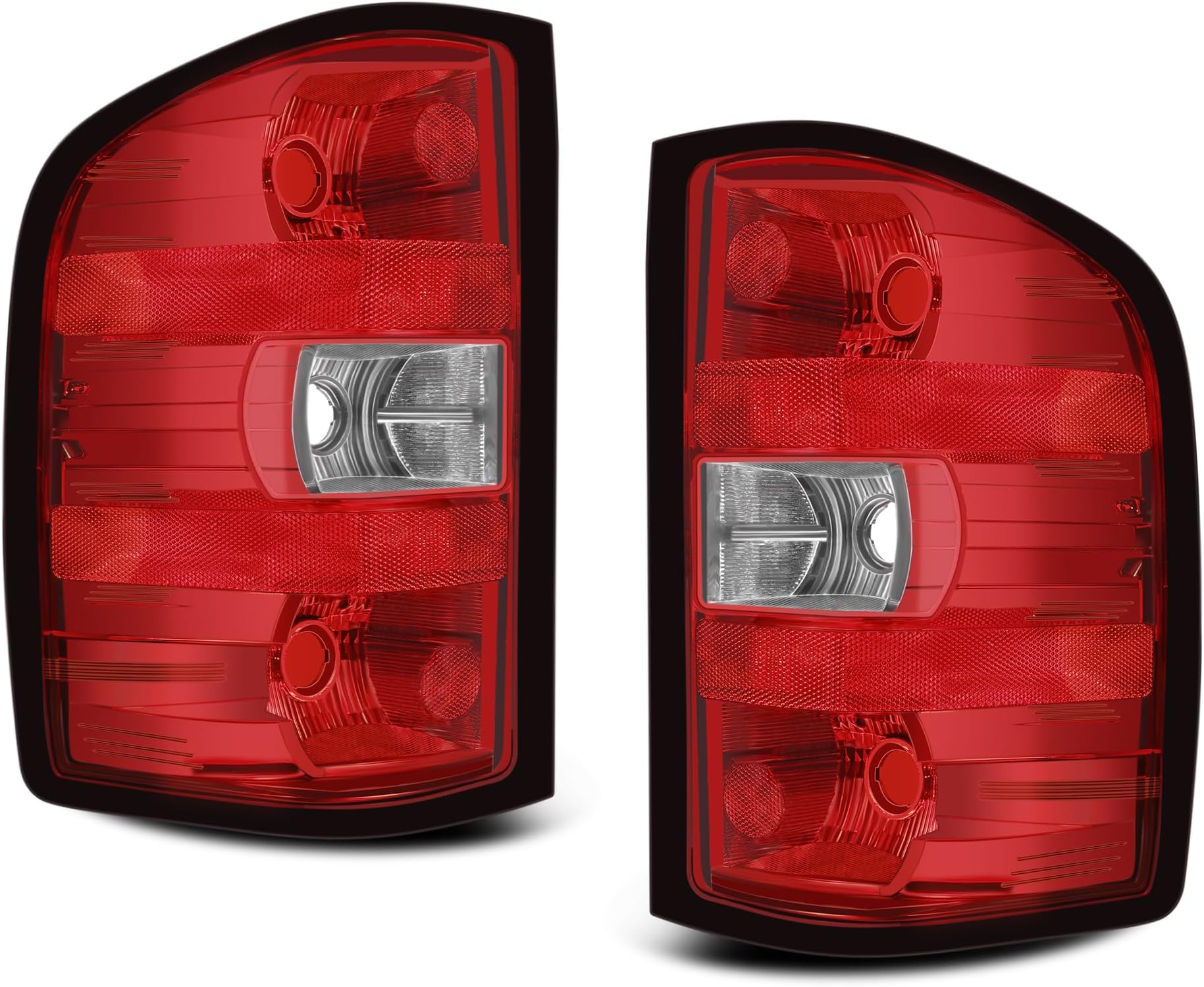 O Light For 2007-2013 Chevy Silverado 1500 2500 3500HD Smoke Red 07-14 LH RH Tail Lights - Foto 10