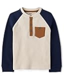 Boys and Toddler Long Sleeve Thermal Henley Shirt