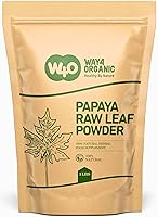 Way4Organic Papaya Leaf Powder 1lb - Pure Organic Dried Green Leaves for Tea, Juice, Smoothies - Digestive Enzymes, No Fruit/Seeds